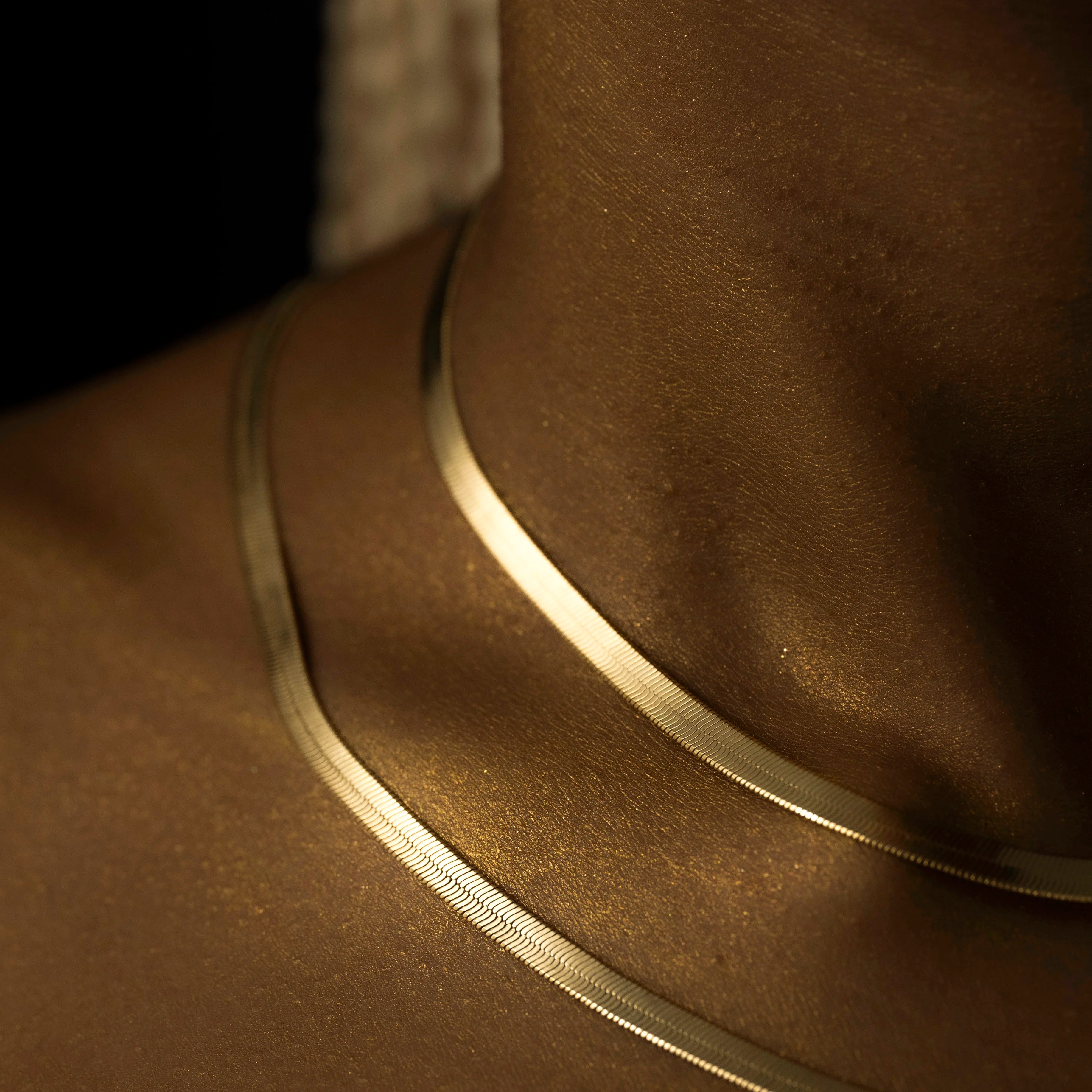 CadenaTejido Egipcio 40 Cms + Extensor