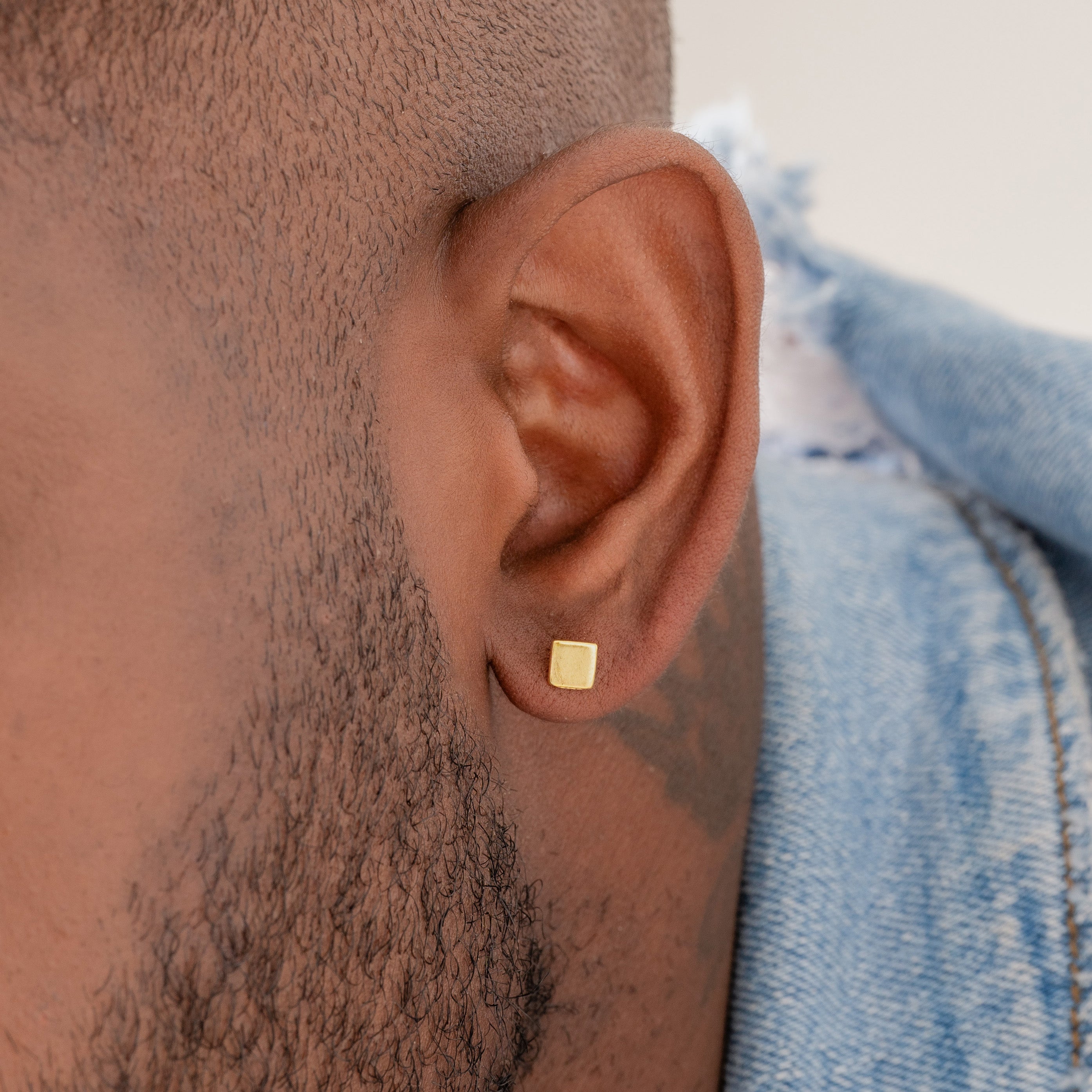 Aretes Topo Cuadrado 5 mm