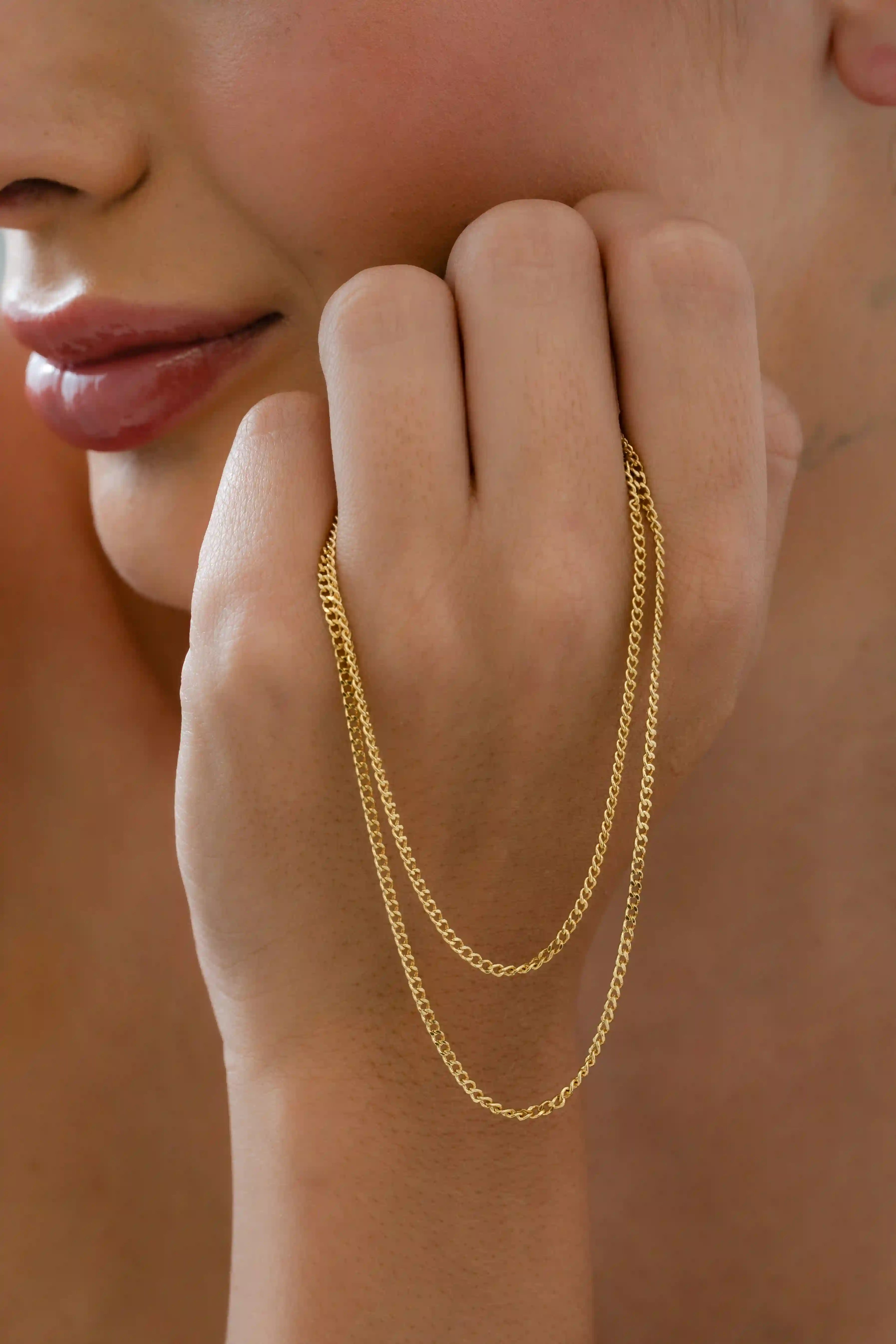 Cadena Cubana 45cm x 1.8mm