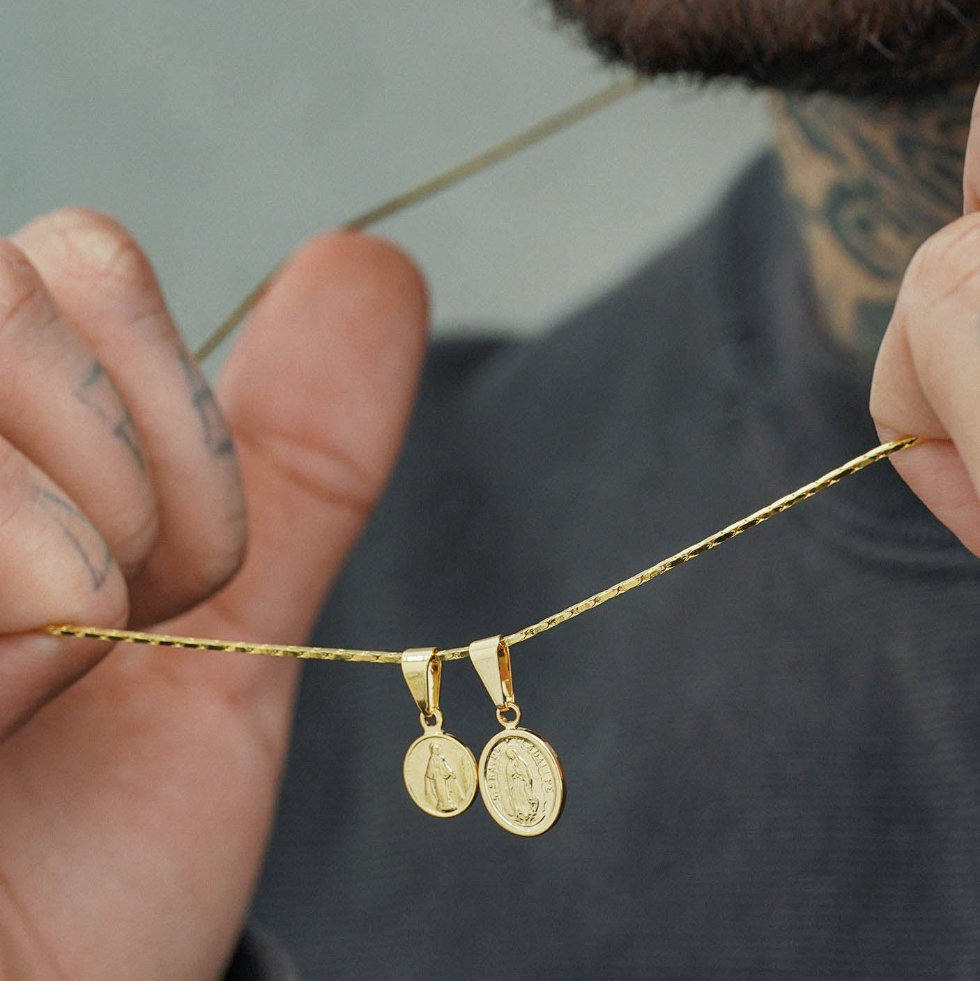 Cadena Cordón Cuadrado 65 cm x 1 mm