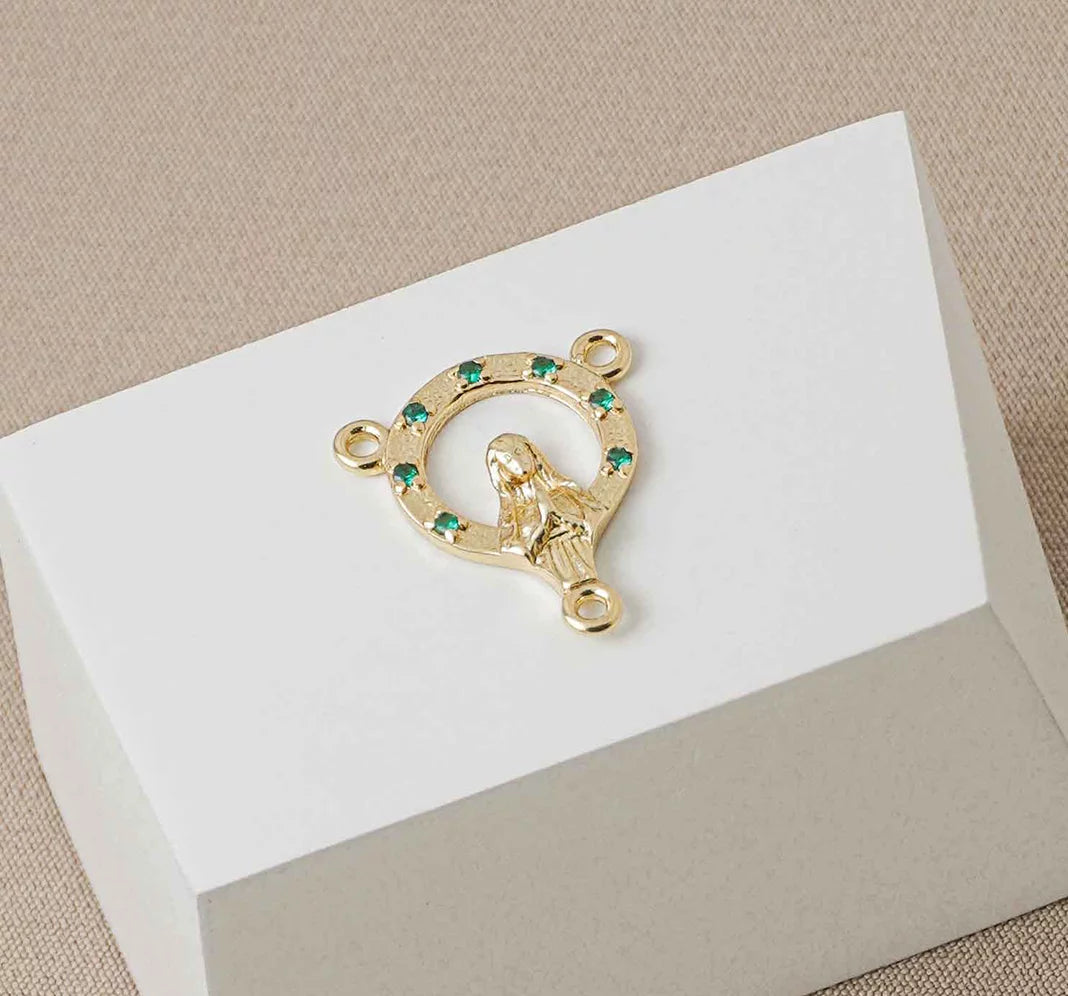 Crucero con Circonias 1.8 Cms Verde