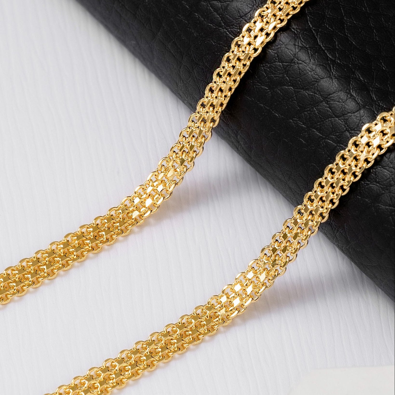 Cadena tejido Chino Doble Carril 65 cm