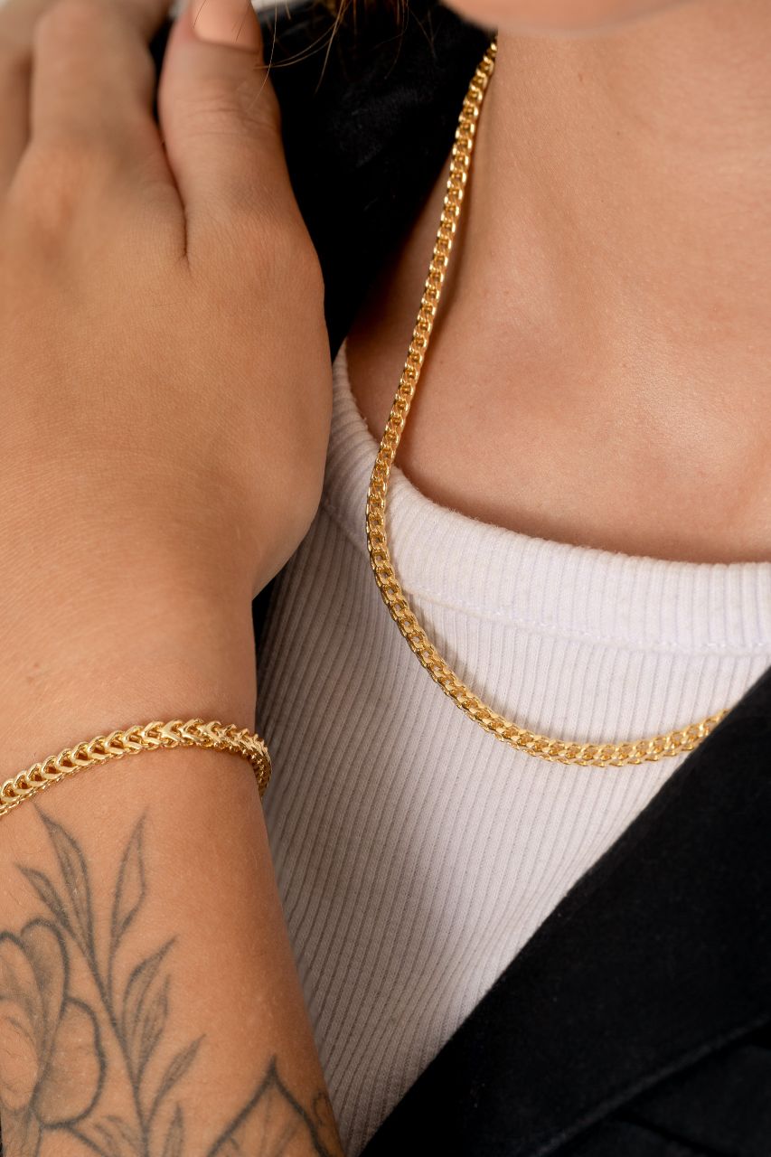 Cadena Franco Cuadrada 65 cm x 2 mm