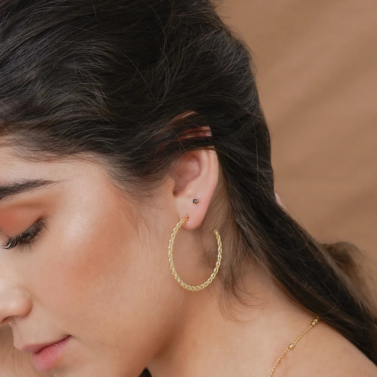 Aretes Semi Candonga 3.8 Cms