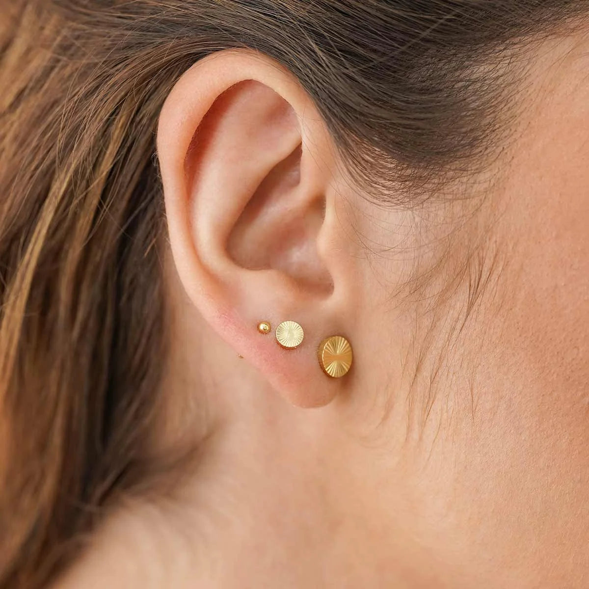 Aretes Sol redondo 8mm