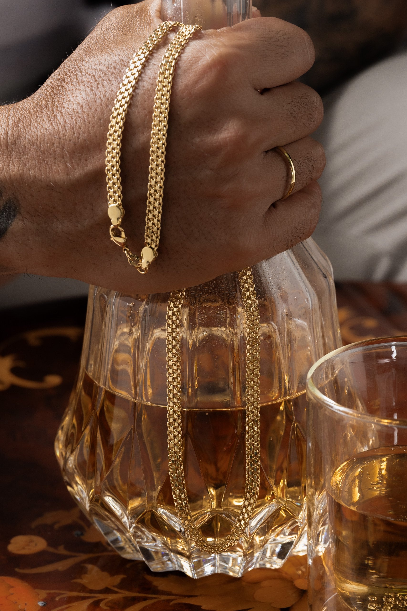 Cadena tejido Chino Doble Carril 65 cm