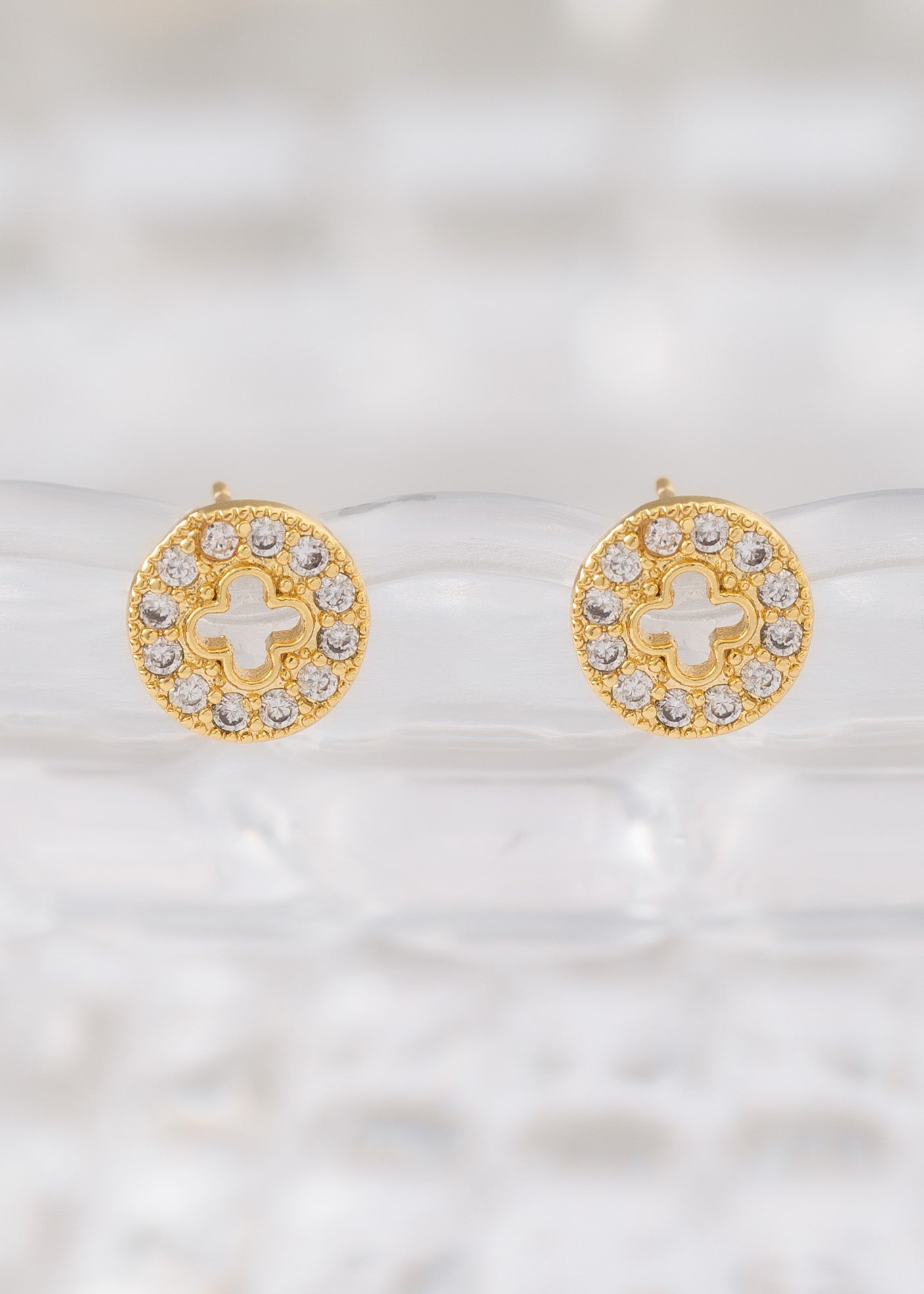 Aretes Clover Redondo Silueta 9 mm