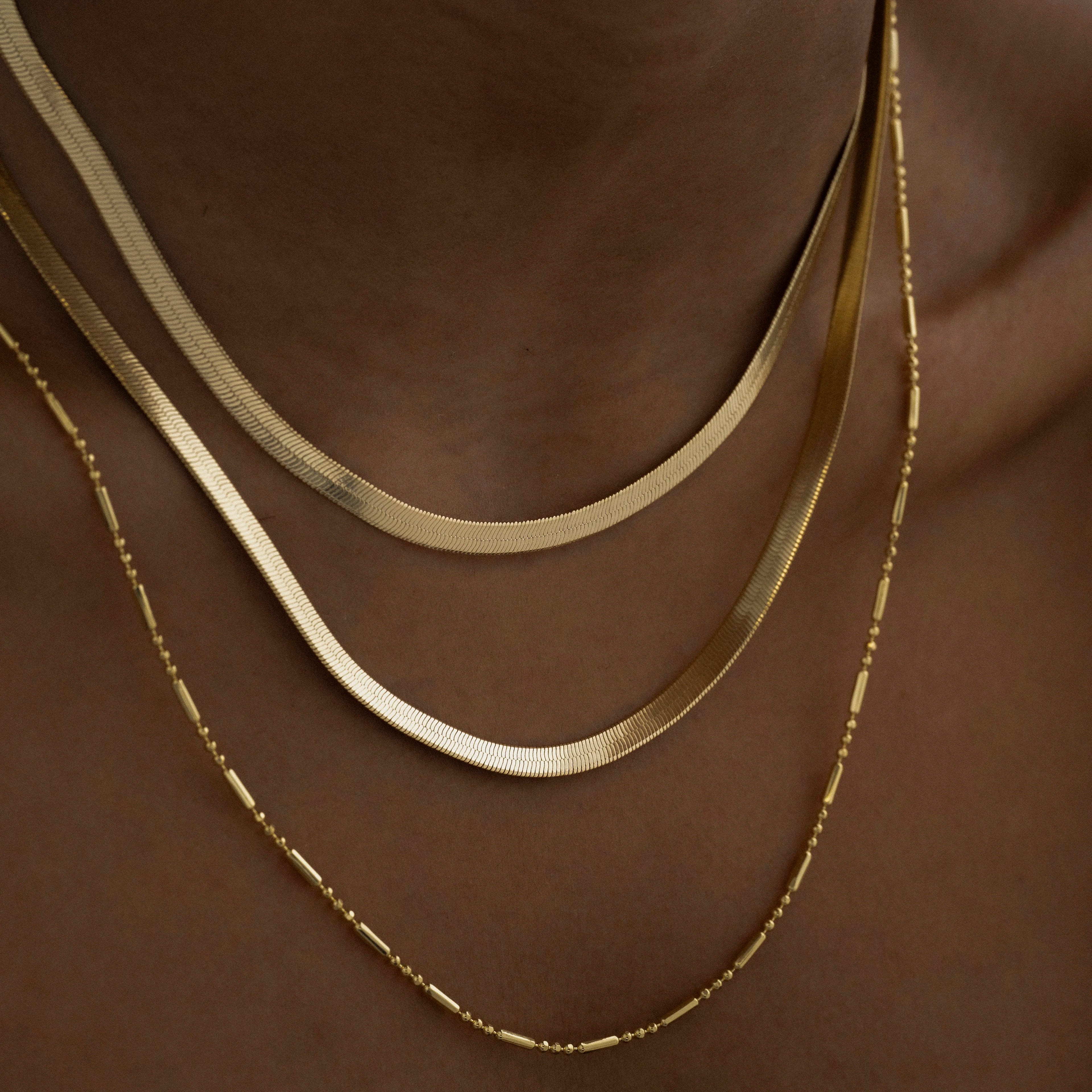 CadenaTejido Egipcio 40 Cms + Extensor