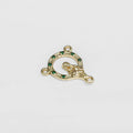 Crucero con Circonias 1.8 Cms Verde