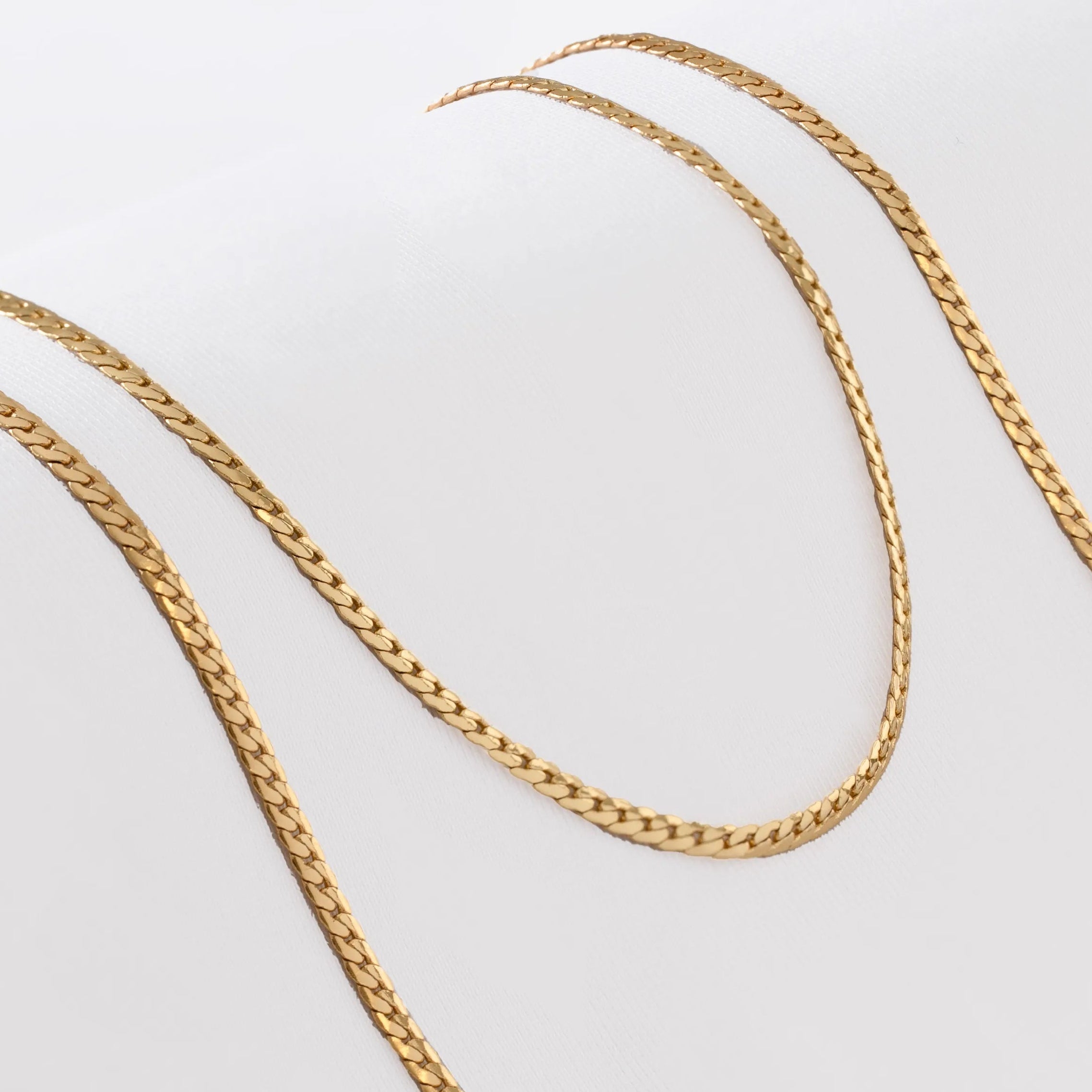 Cadena Serpiente Plana Finita 65Cm