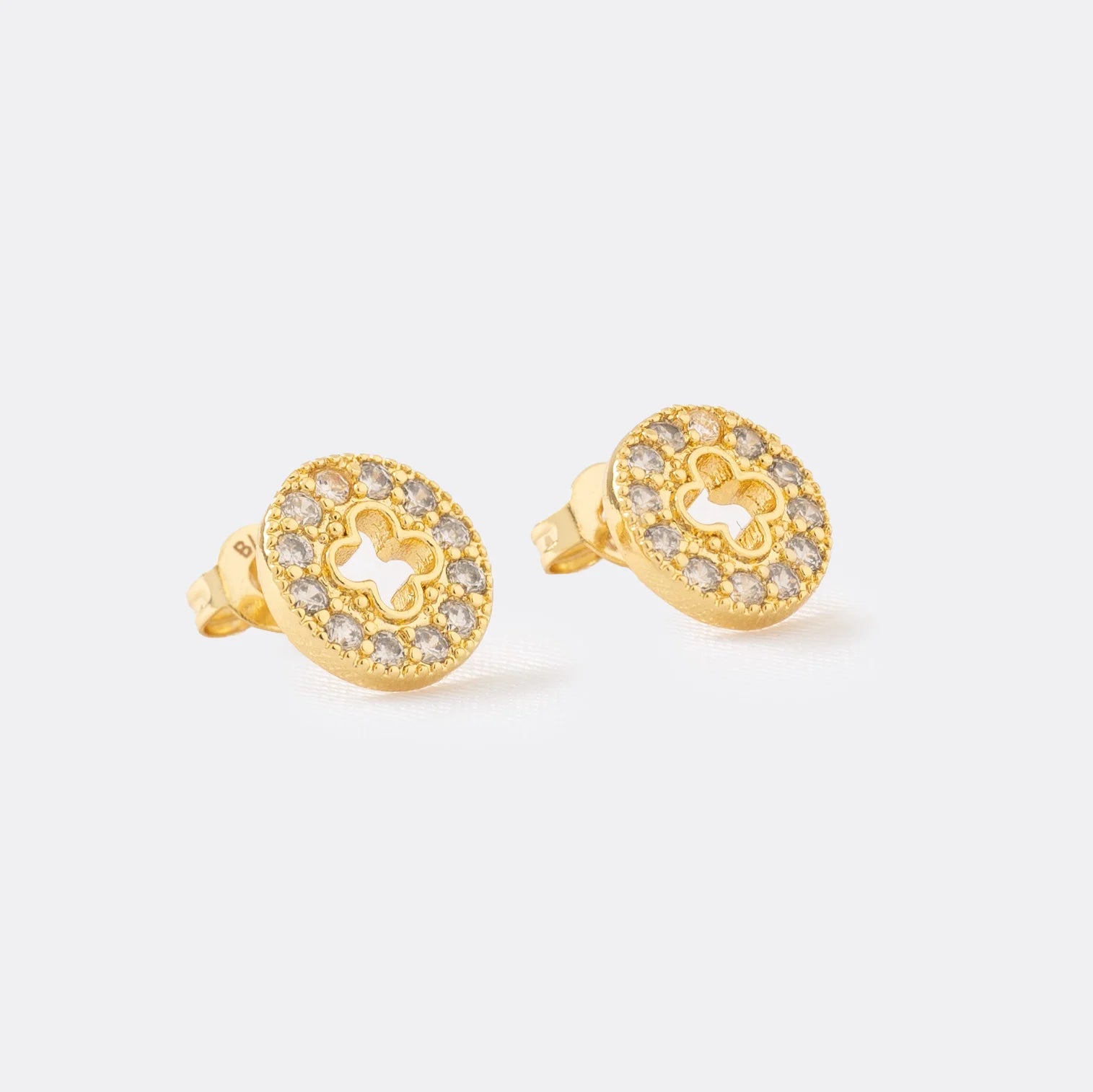 Aretes Clover Redondo Silueta 9 mm
