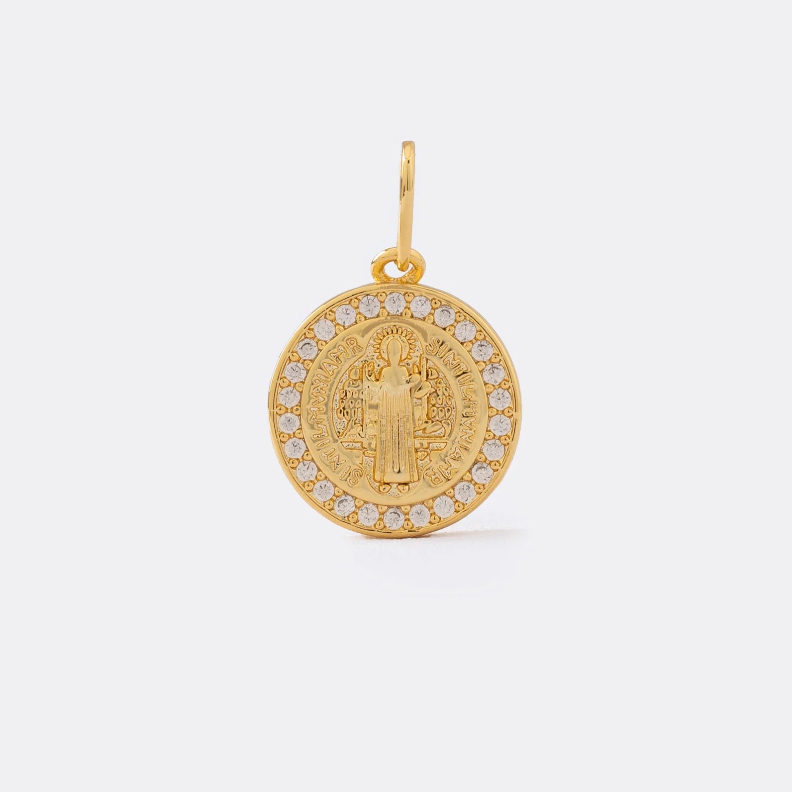 Dije San Benito Red Circonias 1.8 Cms