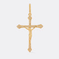 Dije Cruz Cristo Circonias 4 Cms