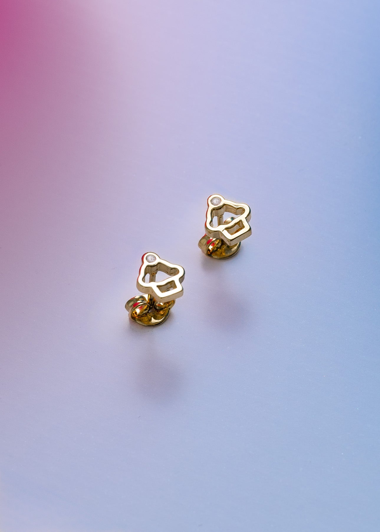 Aretes Cupcake Cristal