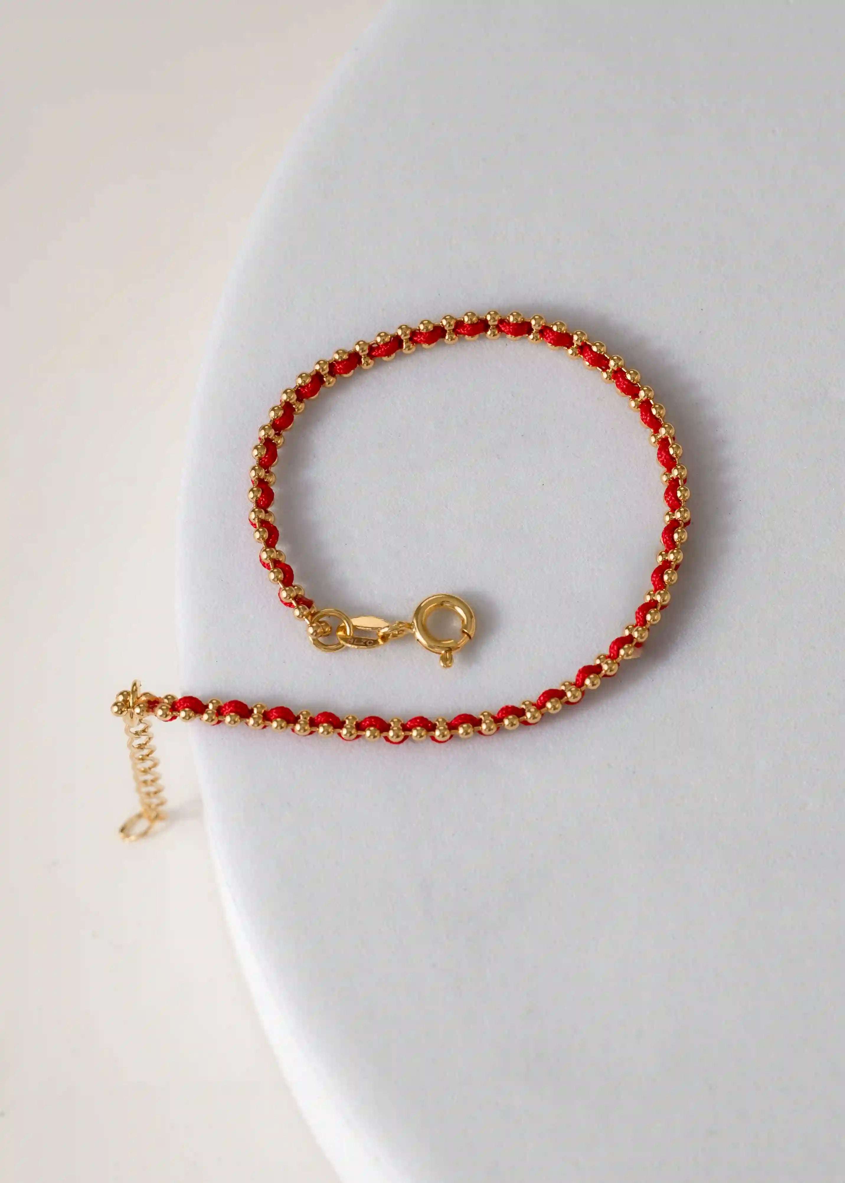 Pulsera Hilo Laminado 15 Cms + Extensor